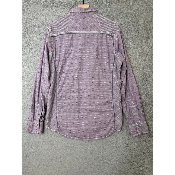 Buckle Black Shirt Large Athletic Fit Long Sleeve Button Down Western Cowgirl - Picture 8 of 15